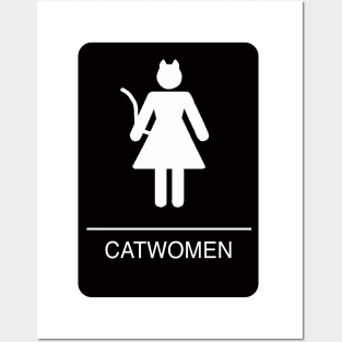 Catwomen Restroom Posters and Art